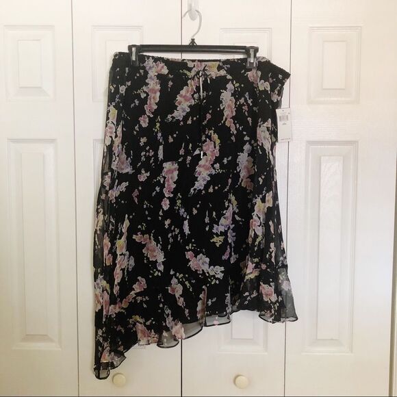 RALPH LAUREN Asymmetrical Skirt Floral Print - Picture 2 of 11